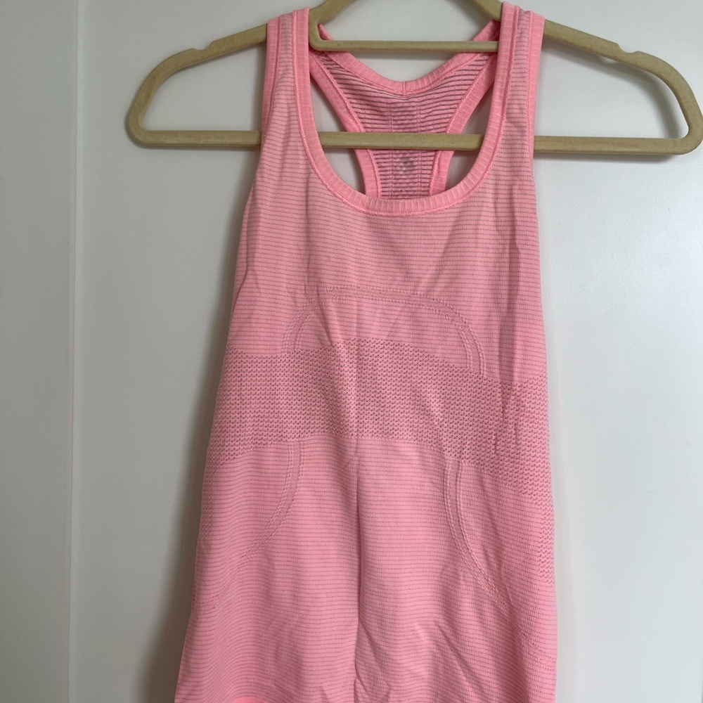 Pink LuluLemon Swiftly Tank